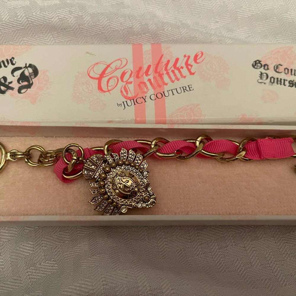 Vintage Juicy Couture Perfume Charm Bracelet